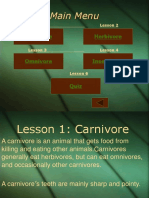 Carnivore, Omnivore, Herbivore