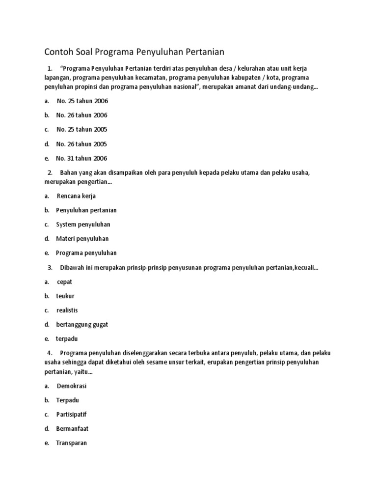 Contoh Soal Dan Jawaban Asah Terampil Pertanian Ilmusosial Id