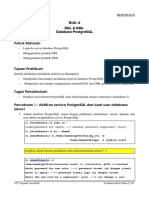 DDL & DML Database PostgreSQL PDF
