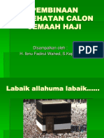 Pembinaan Kesehatan Calon Jemaah Haji