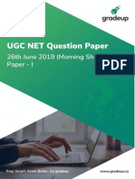 NET-Paper-1 Questions-26 June 2019 First Shift