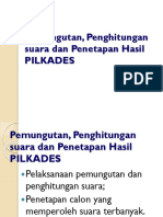 5 Pemungutan, Penghitungan Suara Dan Penetapan Hasil PILKADES