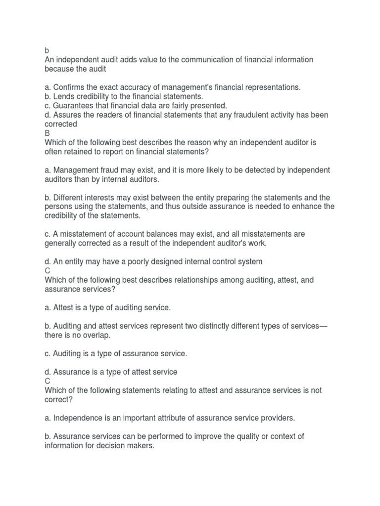 Audit Solution Manual | PDF | Financial Audit | Internal Control