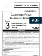 Questões de conhecimentos específicos de engenharia de processamento