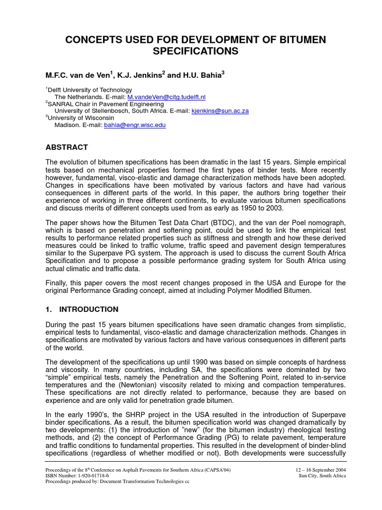 Bitumen Studies | PDF | Asphalt | Road Surface