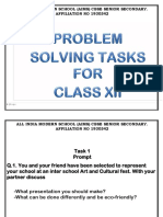 Problem Solving Tasks