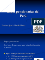 Leyes Pensionarias Del Perú