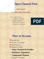 Uniform Open Channel Flow: Andy Ward The Ohio State University