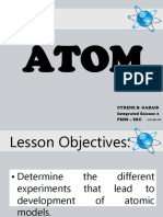 Lesson 6 Historical Development of Atom