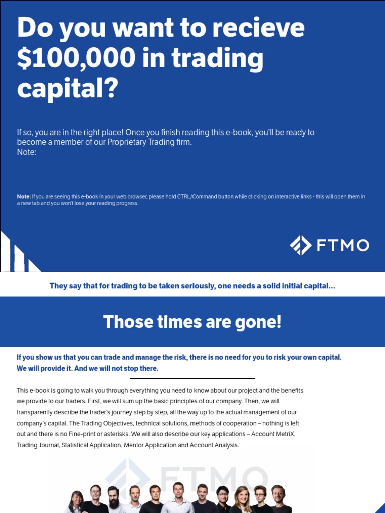 FTMO Trader Challenge Overview | PDF | Trade | Psychology