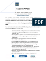 Call For Papers 2020