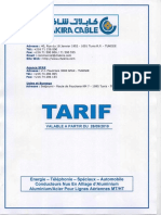 Tarif Du 28092019