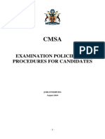 Cmsa - Policy Document - Candidates 15-11-2019