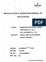 UPS - EMERSON - 1 Phase PDF
