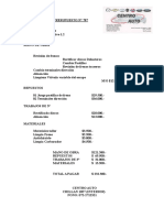 Presupuesto Nro 787