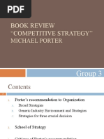 Book Review "Competitive Strategy": Michael Porter