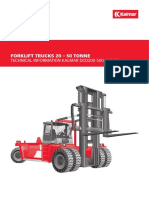 20-50 Tonne Forklift Technical Specs