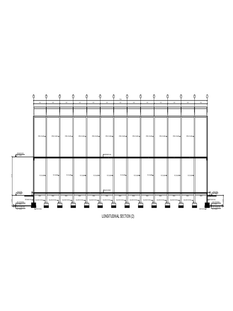 Longitudinal Section of Structural Elements | PDF | Architectural ...
