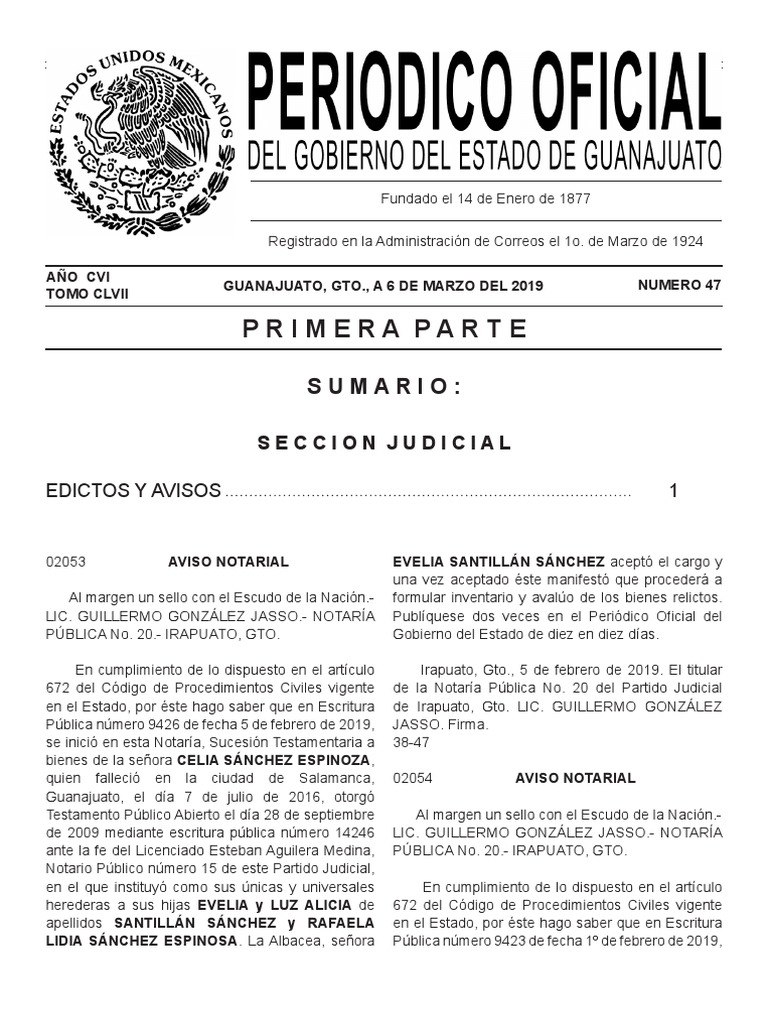 Gonzalez Jasso Guillermo Notaría No.20