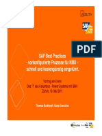 SAP Best Practices - Vorkonfigurierte Prozesse Für KMU Schnell Und Kostengünstig Eingeführt.