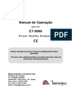 Manual Analisador de Energia Minipa ET 5060 1190371293