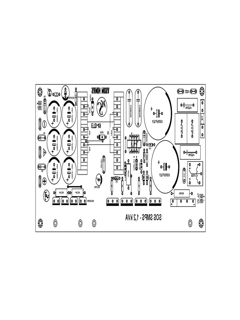 SMPS SOS Detex Standar Menggunakan Ferit ETD49 1,2 KVA | PDF