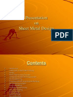 Sheet metal presentation