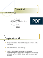 Inorganic Chemical Technology: H SO Production