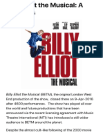 Billy Elliot The Musical: A Synopsis