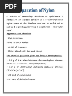 Synthesis of Nylon-6,6 from Precursors | PDF | Nylon | Sodium Hydroxide