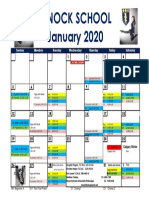 Knock GP Calendar January 2020