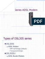 DSL 305 Series ADSL Modem Training