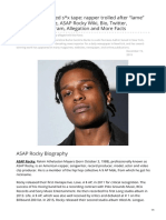 ASAP Rocky Alleged Sex Tape