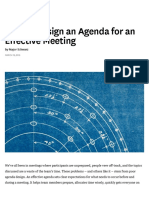 HBR How To Design An Agenda For An Effective Meeting PDF