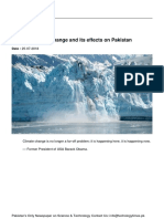Climate Change and Its Effects On Pakistan