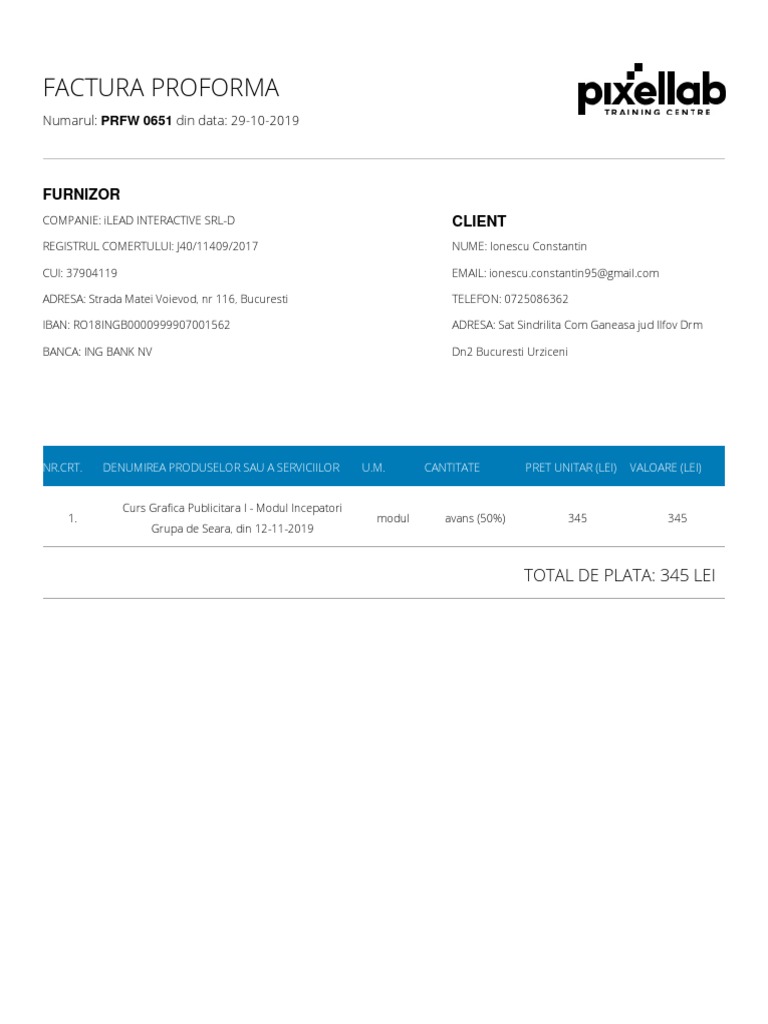 Proforma PDF | PDF