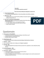 Term Report Outline - Questionaire