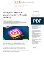 Instagram expande programa de verificação de fatos