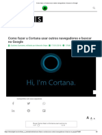 Como Fazer A Cortana Usar Outros Navegadores e Buscar No Google