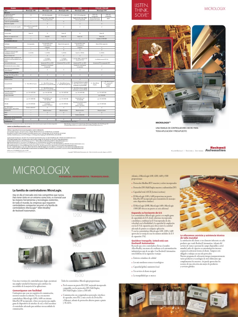 Micrologix PDF | PDF | Controlador lógico programable | Scada