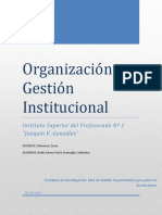 Problemas Institucionales. Falta de Sentido de Pertenencia Por Parte de Los Docentes. Boidi - Porta