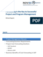 Project Cost Forecasting in SAP