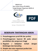 PD ABKIN Prov Banten-Materi Talk Show ABKIN Dengan MGBK