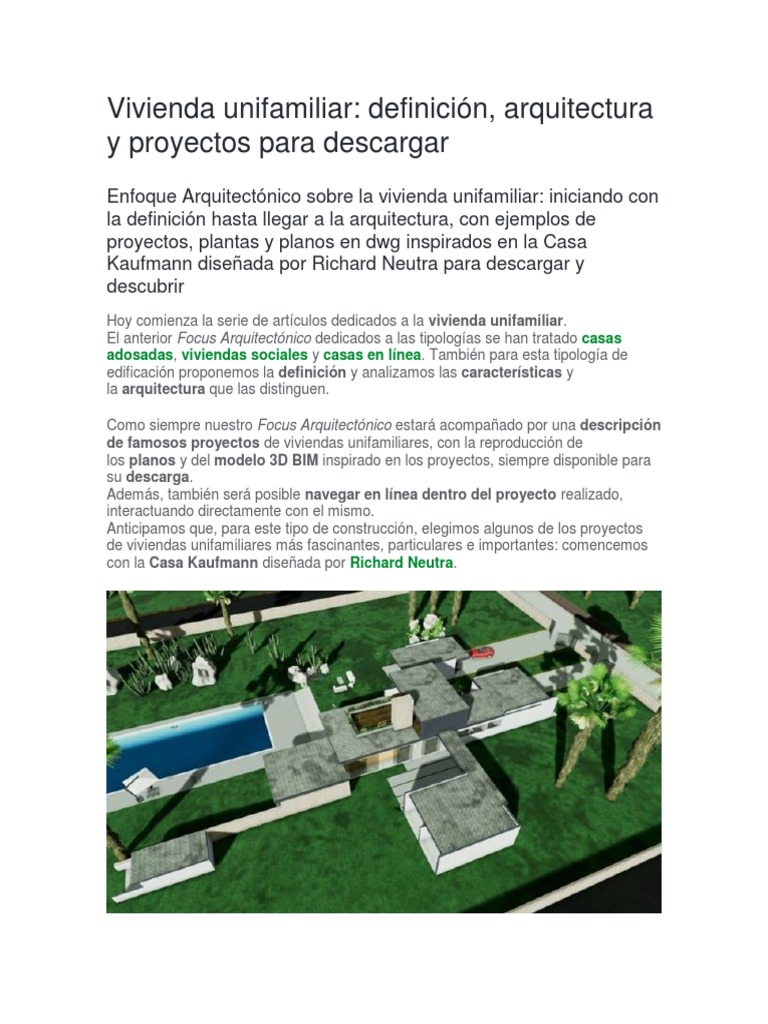 Diseño de Vivienda Unifamiliar Moderna | PDF | Diseño arquitectonico ...