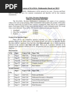 CBCS M.SC Math 2019