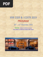 Ieee Csde Icoste 2019 Final Program