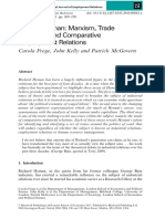 2011 Richard Hyman Marxism Trade Unionsism and Comparative Employment Relations PDF