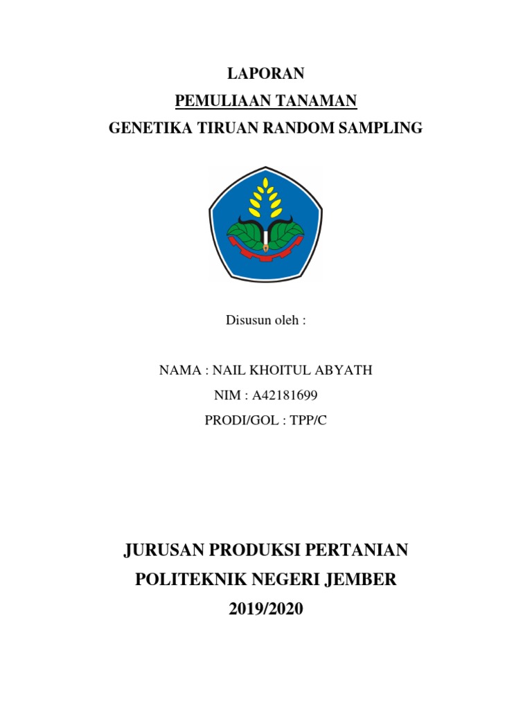 Genetika Tumbuhan: Random Sampling | PDF