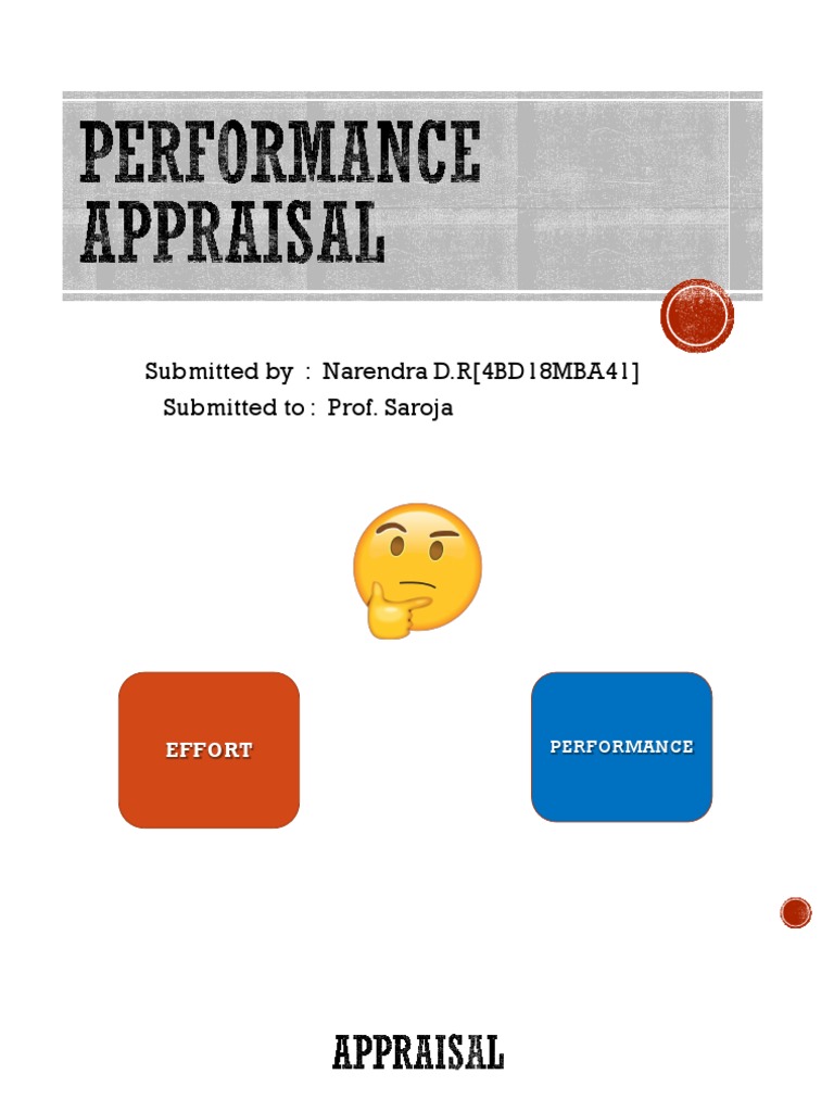 PERFORMANCE APPRAISAL HRM