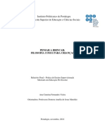 Relatório Final de PES - Pensar A Brincar - Catarina Vieira